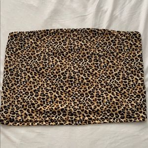 American eagle leopard print tube top